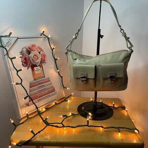 Furla Cream Shoulder Bag
